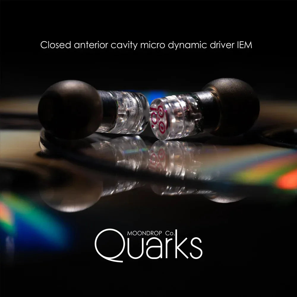 Moondrop Quarks Wired IEMs | Micro Dynamic Driver Earphones | Tidesmit Tidesmit