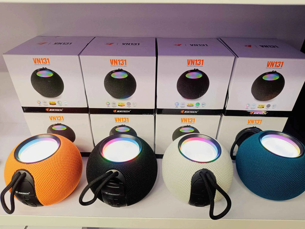 VN131 Jertech Fabric Art 500mAh 8H RGB Light Waterproof Soundbox Portable Wireless BT5.1 4in TF Card Play Mini Subwoofer Speaker My Store