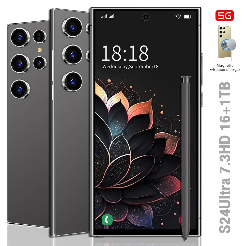 Hot Selling S24 ULTRA Original 16GB+1TB 50MP+108MP Multi Function Full Screen Mobile Phones 5g Mobile Smart Phone - Tidesmit