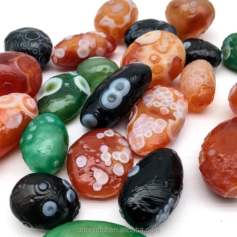 Unique Rare High Quality Natural Crystal Healing Gobi Eye Stones Raw Gobi Agate Eye Gemstone Tibet Eye Stone for Jewelry Marking