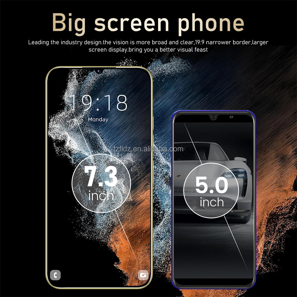 Tidesmit S24 Ultra 5G smartphone with 7.3 inch HD screen 16GB RAM and 1TB storage in sleek premium design