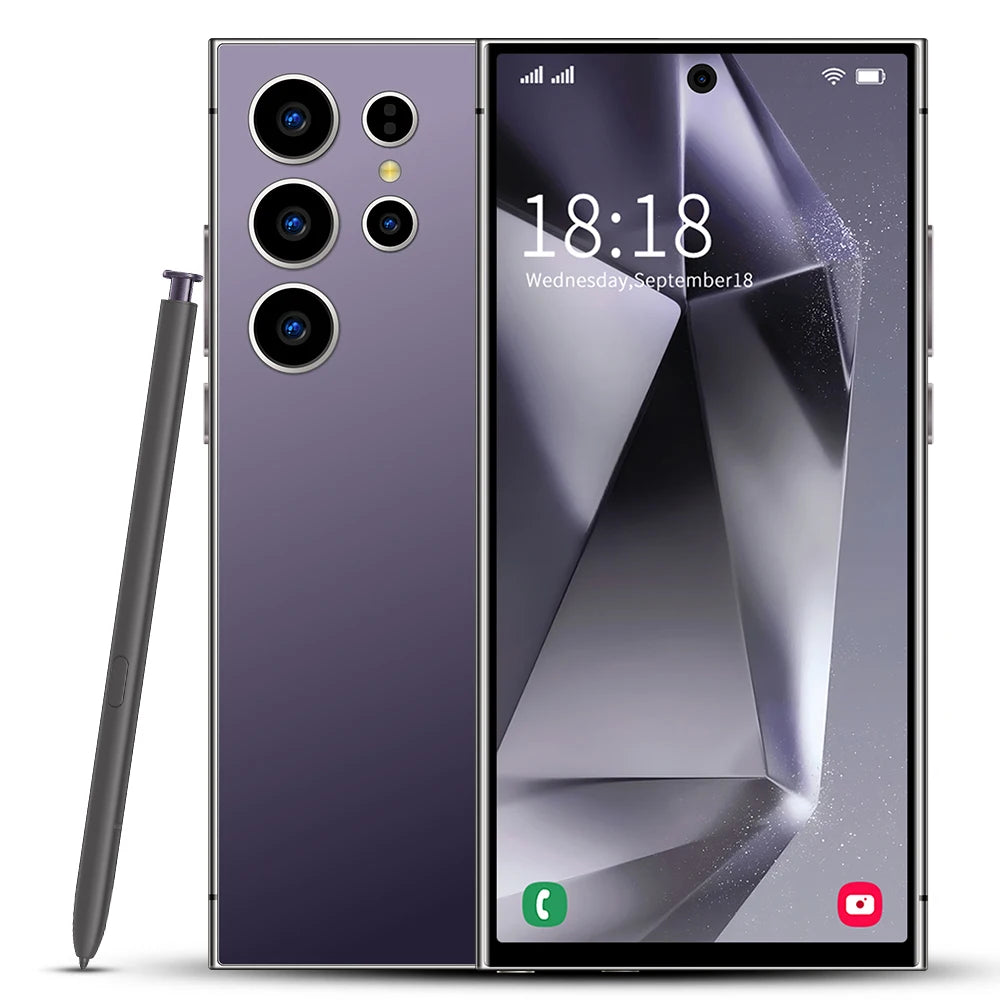 5G Smartphone 16GB RAM 1TB Storage - AMOLED Display & Dual SIM Purple 16g 1TB Tidesmit
