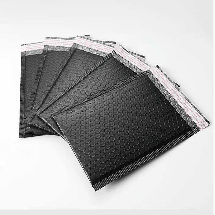 Factory Supply Sell by Cartons Premium Co-extruded Matte Black Poly Bubble Mailers with Adhesive Strips