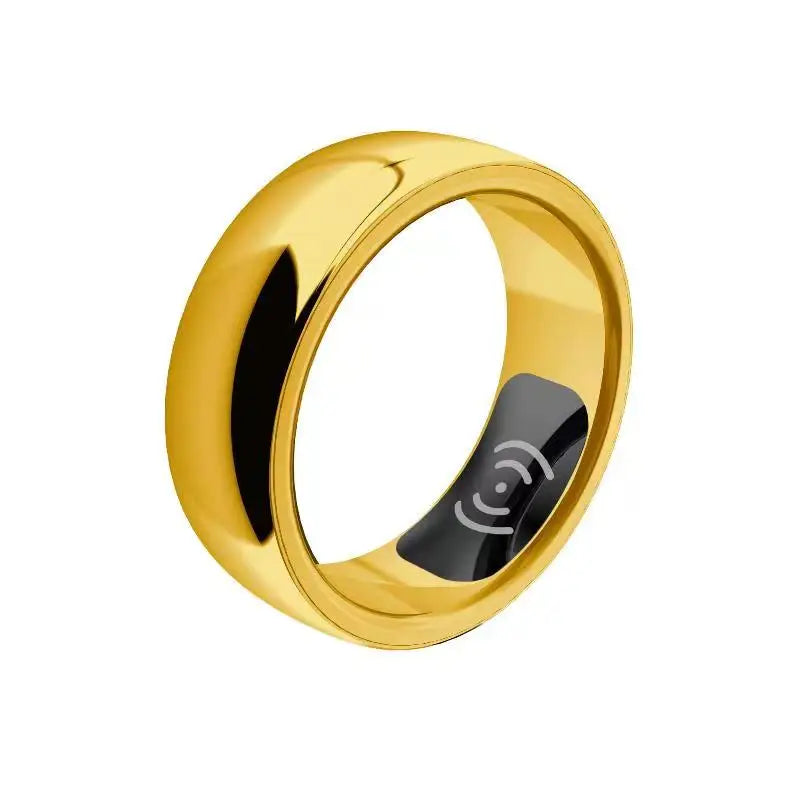 New Couple SR300 Smart Rings Intelligent Fitness Tracker Health Monitor Smart Ring for Men and Women Gold Tidesmit