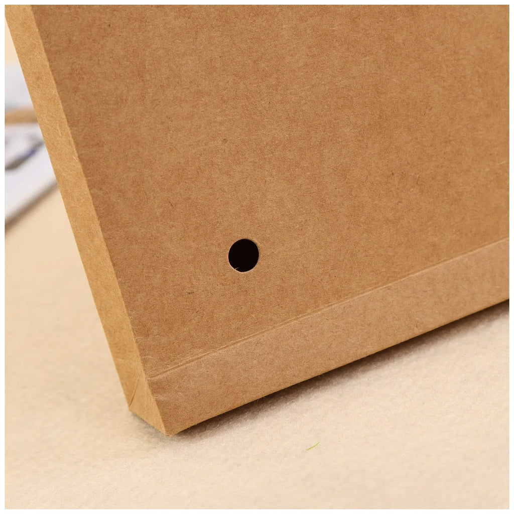 Custom Flat Bottom Stand Pouch Snap Button Recyclable Biodegradable Kraft Paper Clothing Envelope Mailing Bag Protection Grocery