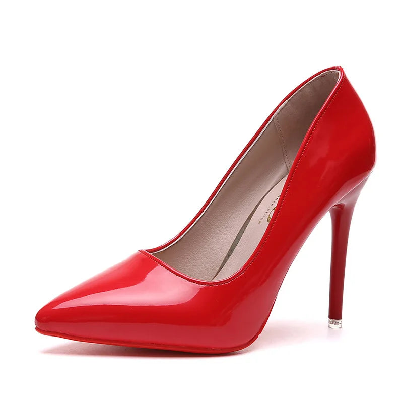 S Solid Color Back Strap 10cm Heel High Fine Stiletto Heels Ladies Female Closed Pointy Toe Designer Women Heeled Sandal Shoes