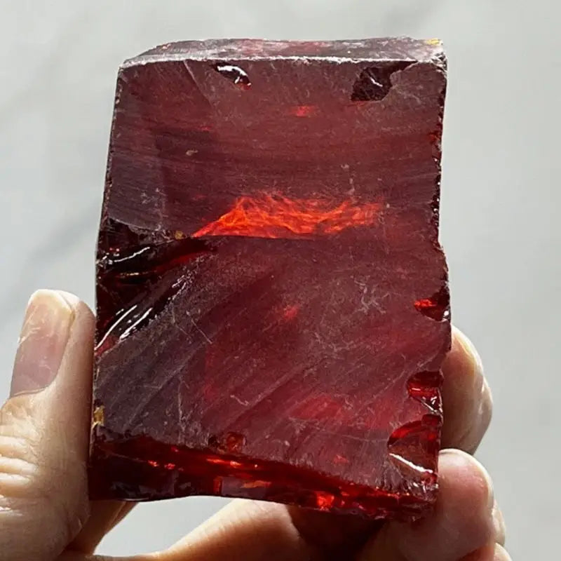 Loose Gemstone Rough China Red Uncut Cubic Zrconia