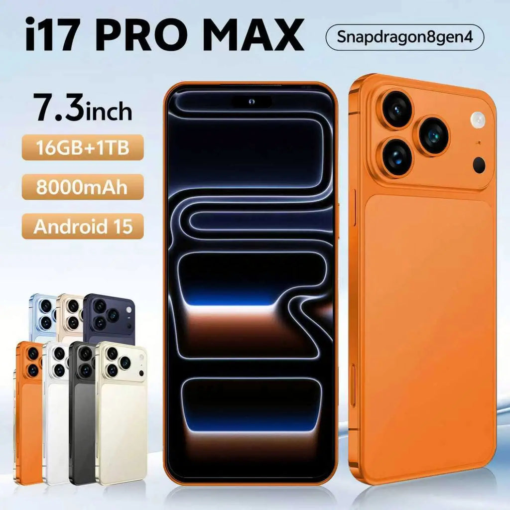 Tidesmit 5G Smartphone, 16GB RAM, 1TB Storage - Orange Tidesmit