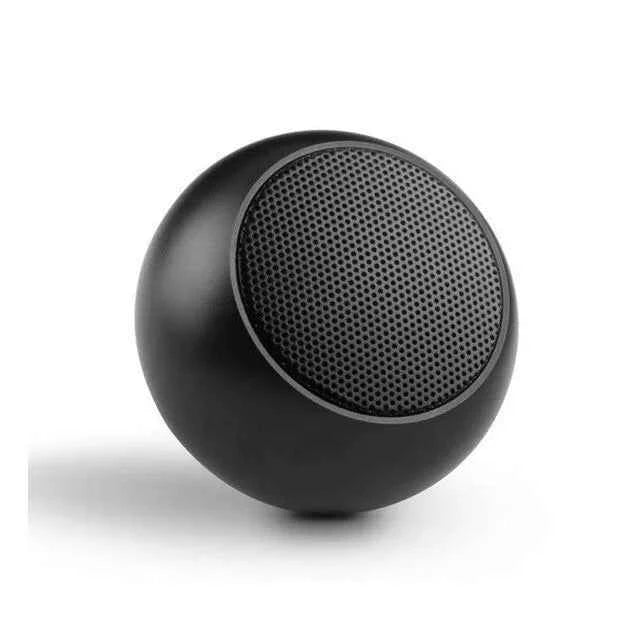 Popular Wireless BT Speaker M3 Super Mini Multi Function Outdoor Sports Portable Round Small Steel Cannon Speakers Black My Store