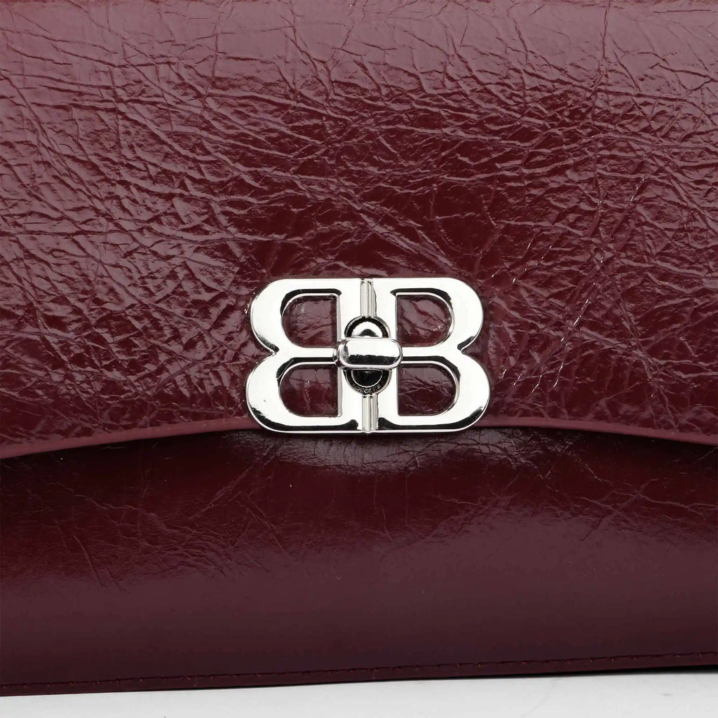 JACK CAPTAIN Luxury Genuine Leather Waterproof Solid Color Women's Clutch Trending Designer Chain Shoulder Bag Cover Closure