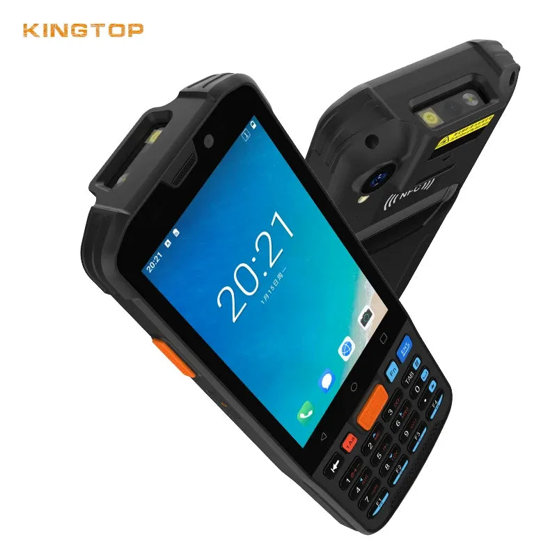 Black rugged Android handheld PDA with touchscreen and physical keypad