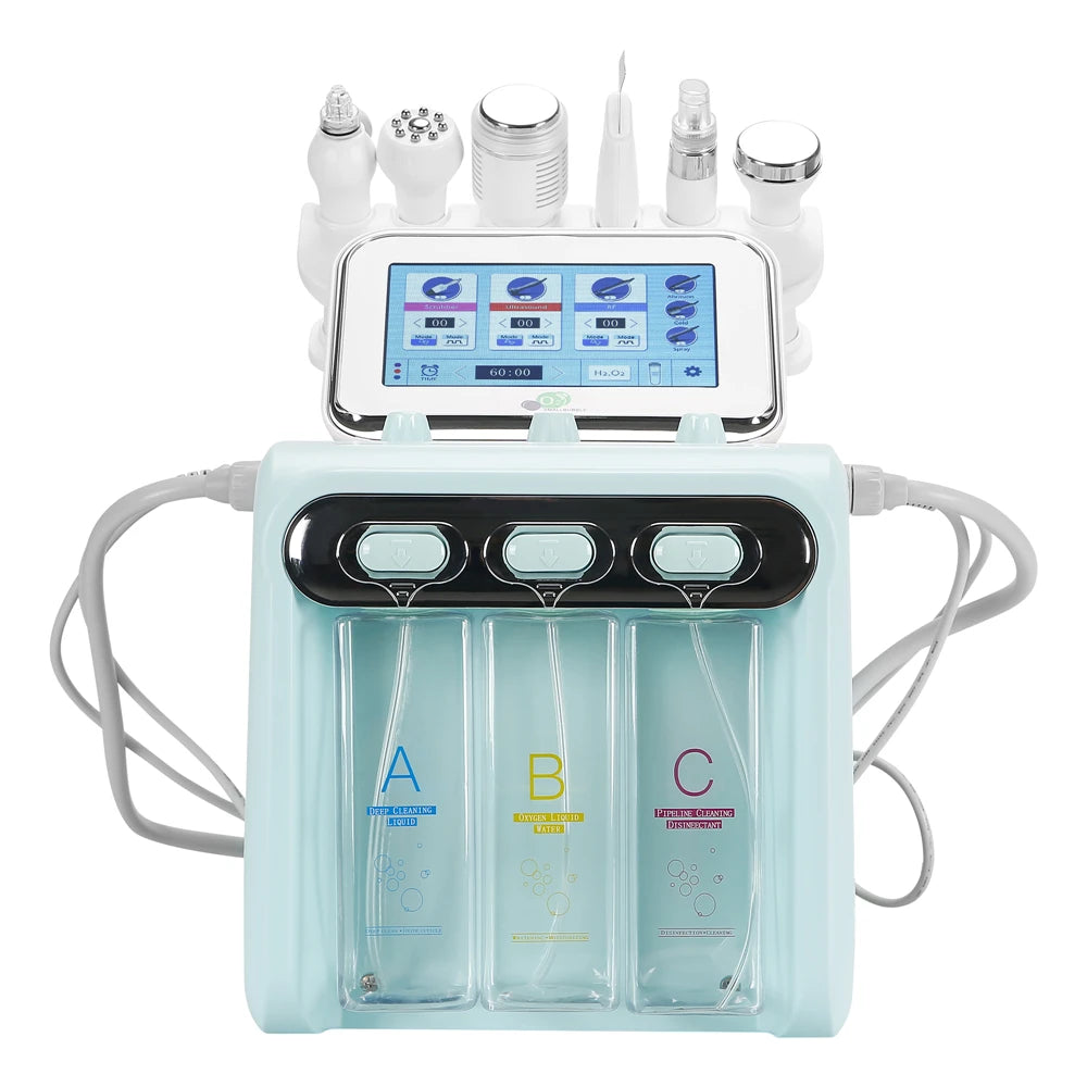 6-in-1 Hydra Facial Deep Pore Cleanser | Professional PMU Skin Prep Machine Permanent Makeup Machines Tidesmit