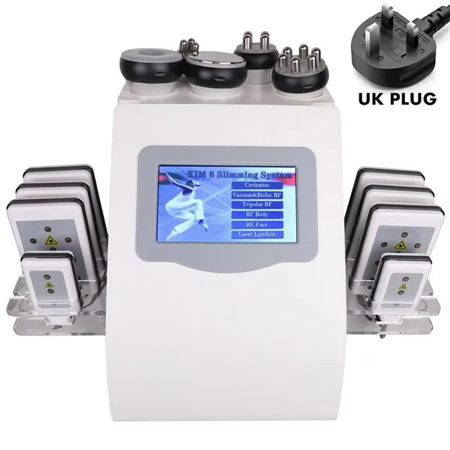 6-in-1 Ultrasonic Cavitation Machine for Body Shaping - CE Certified Body Shaping Massage Equipment UK PLUG Tidesmit