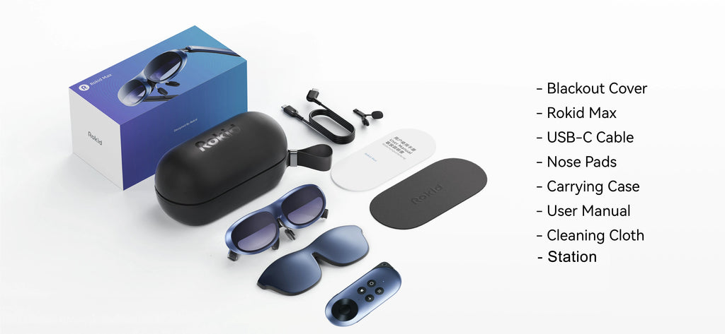 Fashion Design Rokid MAX Smart Augmented Reality Glasses 120Hz Reresh Rate Wireless 600 Nits Display 3D Support AR Glasses