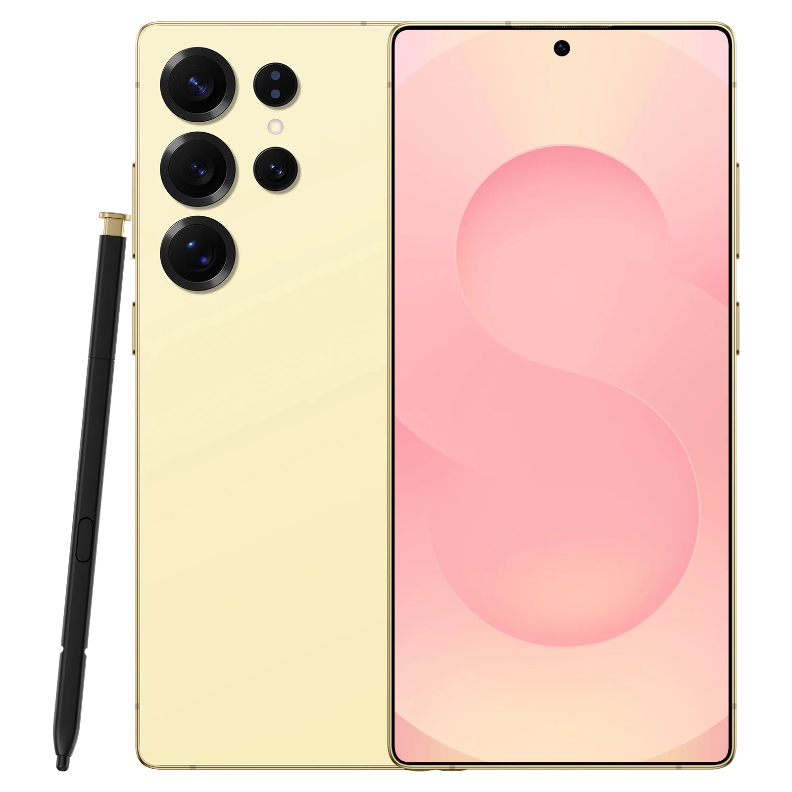 S25 Ultra 5G Smartphone 1TB 16GB RAM - High Capacity Mobile Yellow 16g 1TB Tidesmit