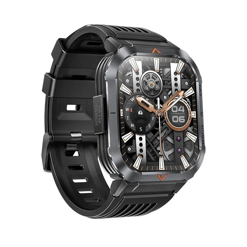 S50 Outdoor Sports Smart Watch for Men BT Calling 3ATM Waterproof Large Memory 400mAh Large Battery Fitness Tracker Smartwatch - Tidesmit