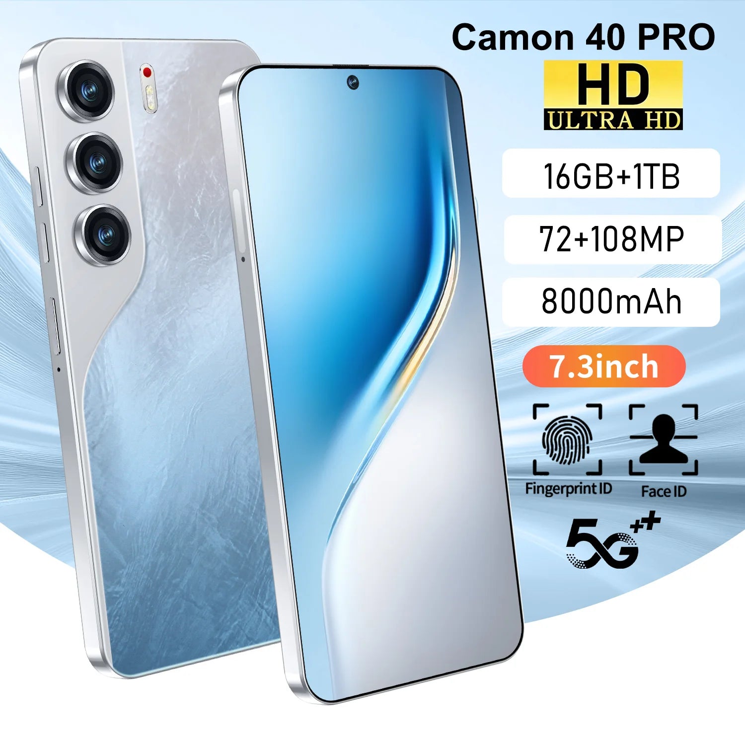 Camon 40 Pro 5G Smartphone 16GB RAM 1TB - Purple Tidesmit