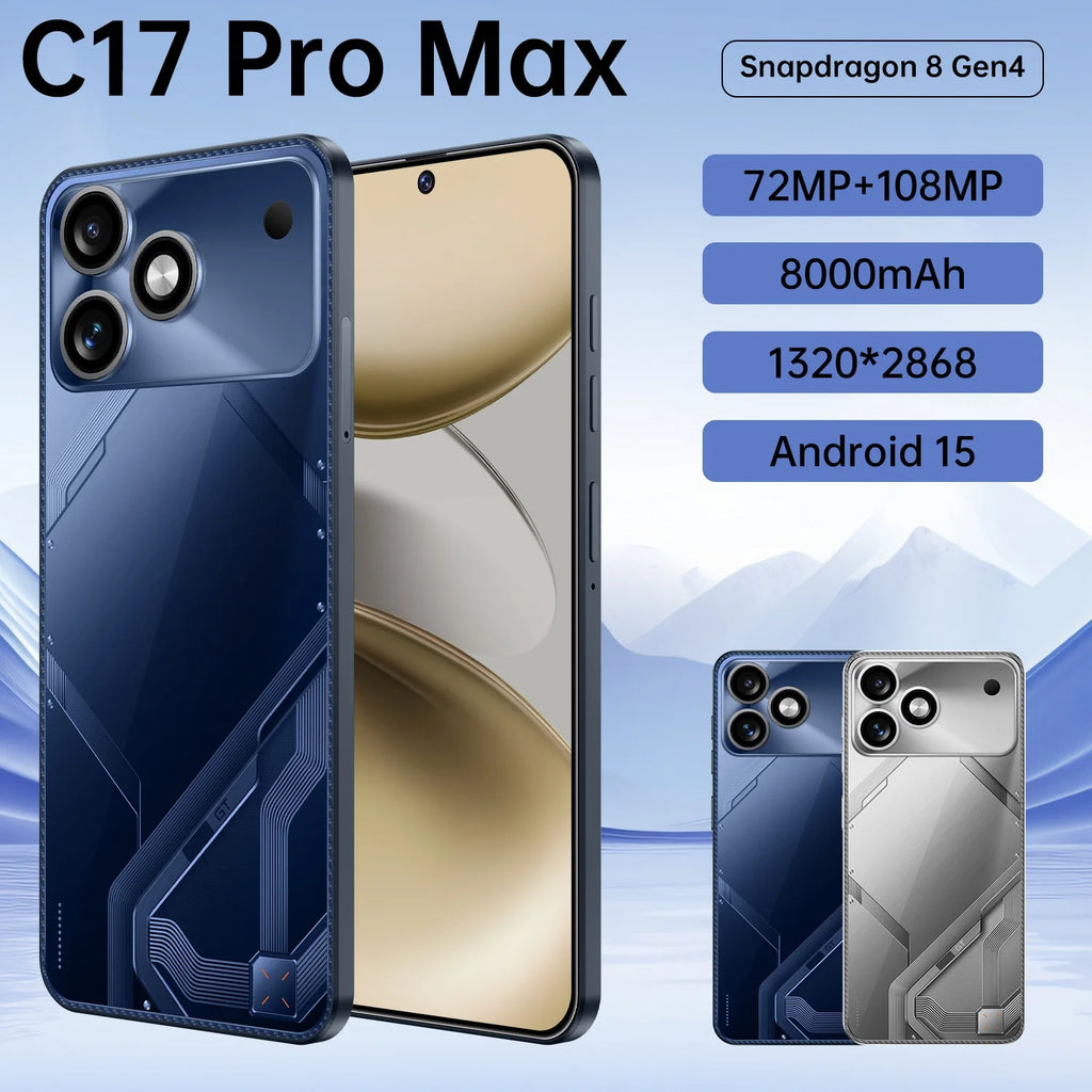 5G Smartphone 7.3-inch AMOLED 16GB RAM 1TB Unlocked Mobile Silver/Gray Tidesmit