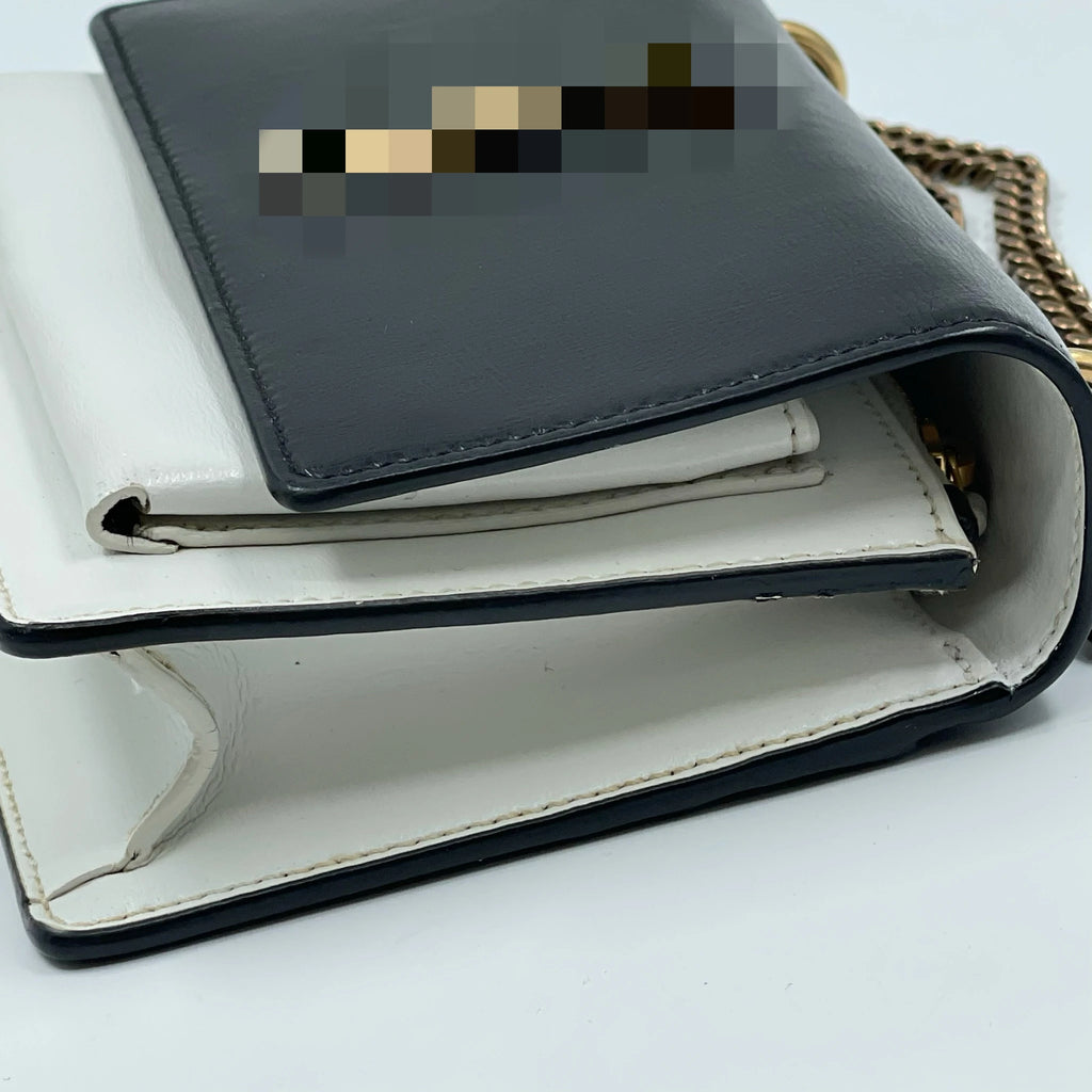 Wholesale Second-hand Luxury Handbags, Black and White Design, Shoulder Bag with Snap Closure, Fashionable for Parties