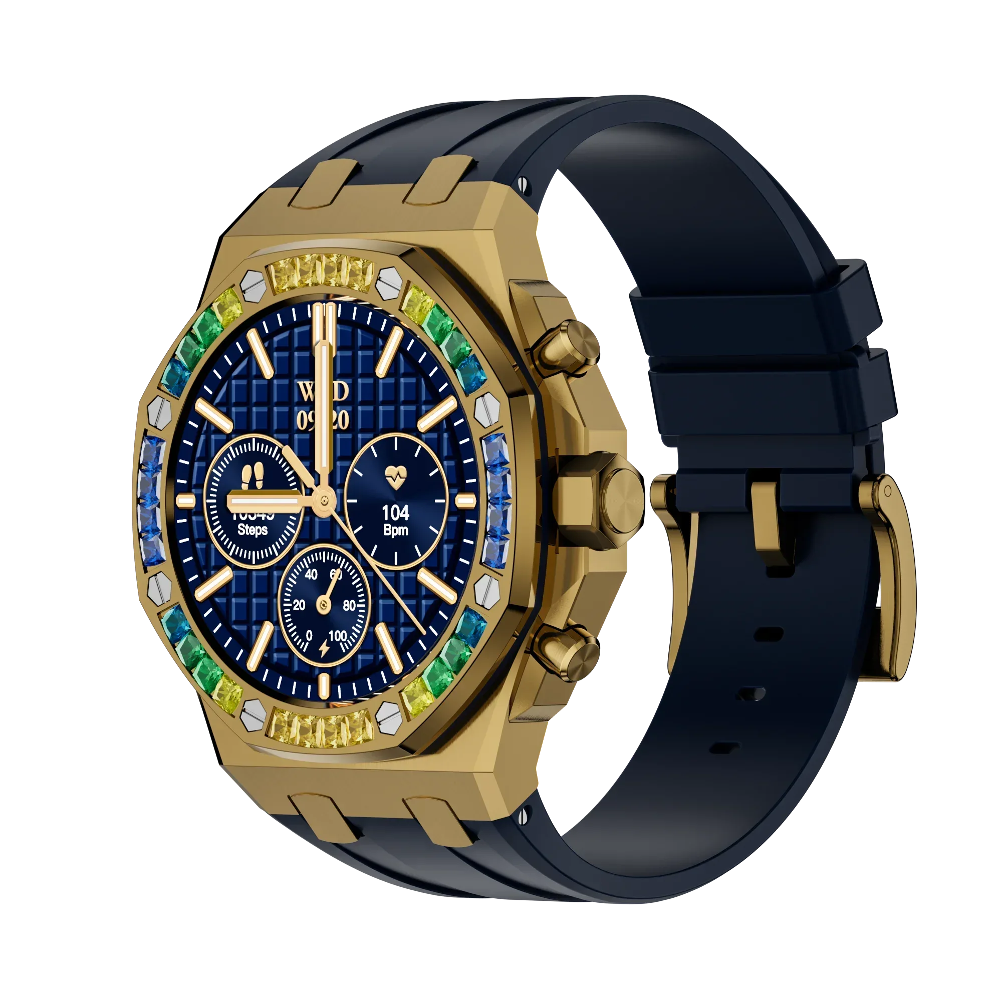 Wedtserha Classic Men's Business Smart Watch BT Call GPS Navigation Heart Rate Monitor Sports Fitness Tracker for AW47 - Tidesmit