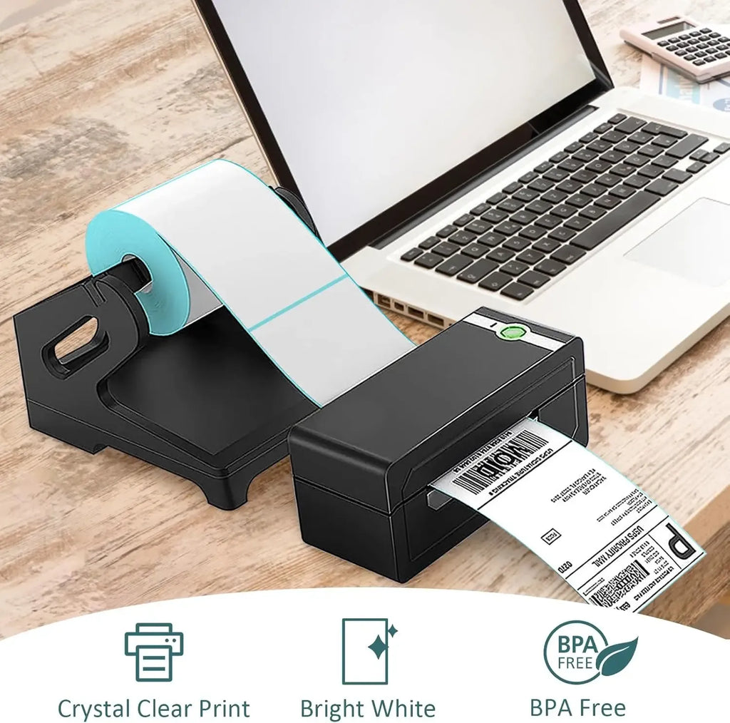LTLL 4x6 thermal shipping label roll for desktop printer, white labels