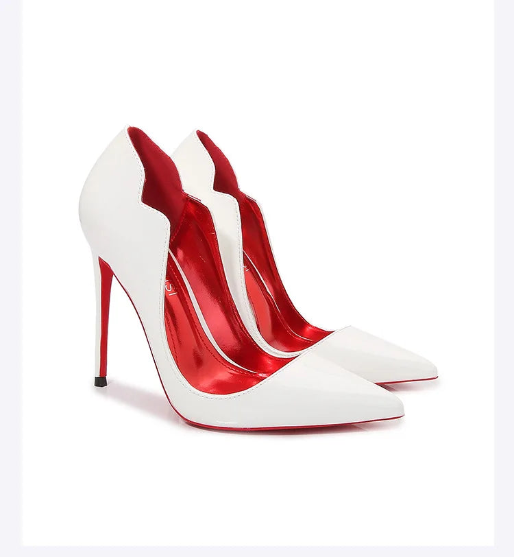 Custom 6cm 8cm 10cm 12cm Heel Height Designer Red Bottom Shoes 2025 Luxury Fashion High Heels Women Pumps