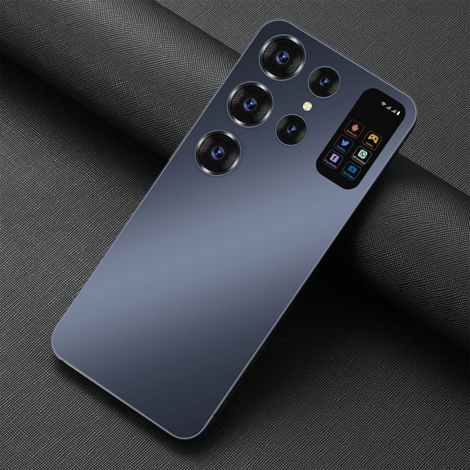 Unlocked Ultra 5G S24+ Android smartphone with decacore CPU and 65W quick charge screen view
