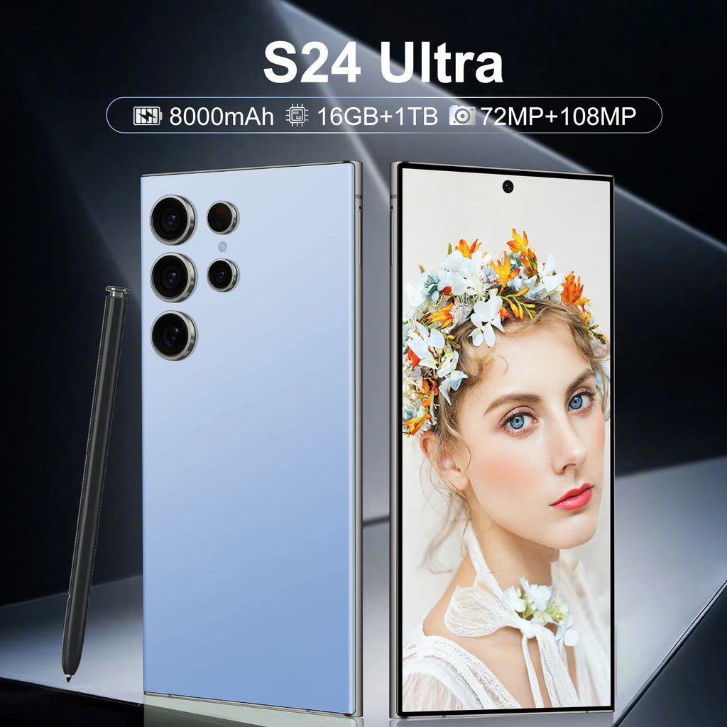 S24 Ultra 5G Smart Phone High Quality 16GB RAM and 1TB Storage Phone - Tidesmit