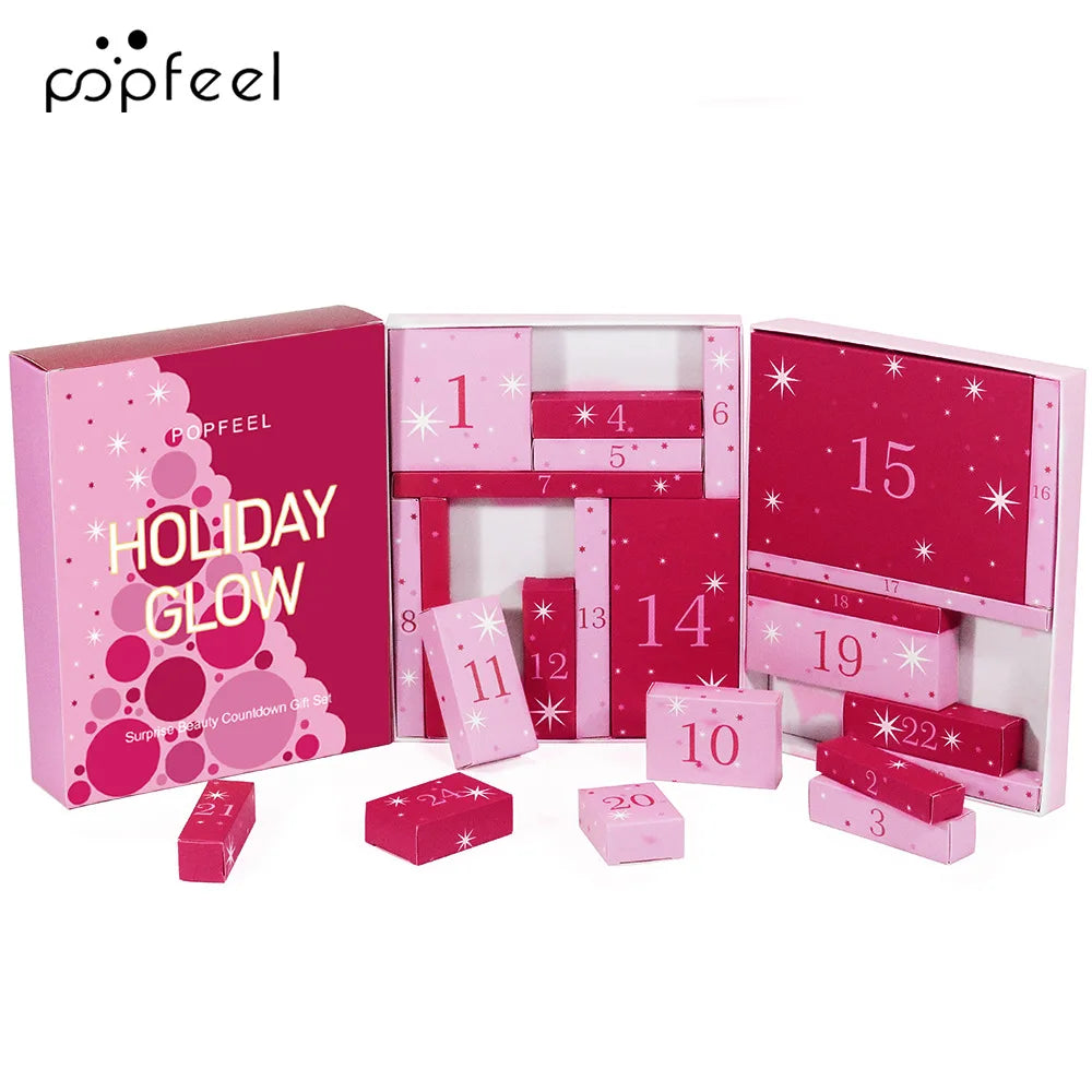 Christmas Countdown Gift Box All Saints' Day Makeup Sets for Holiday Gift POPFEEL ALL in ONE Professional Makeup Kit for Girl ALIBABA Tidesmit