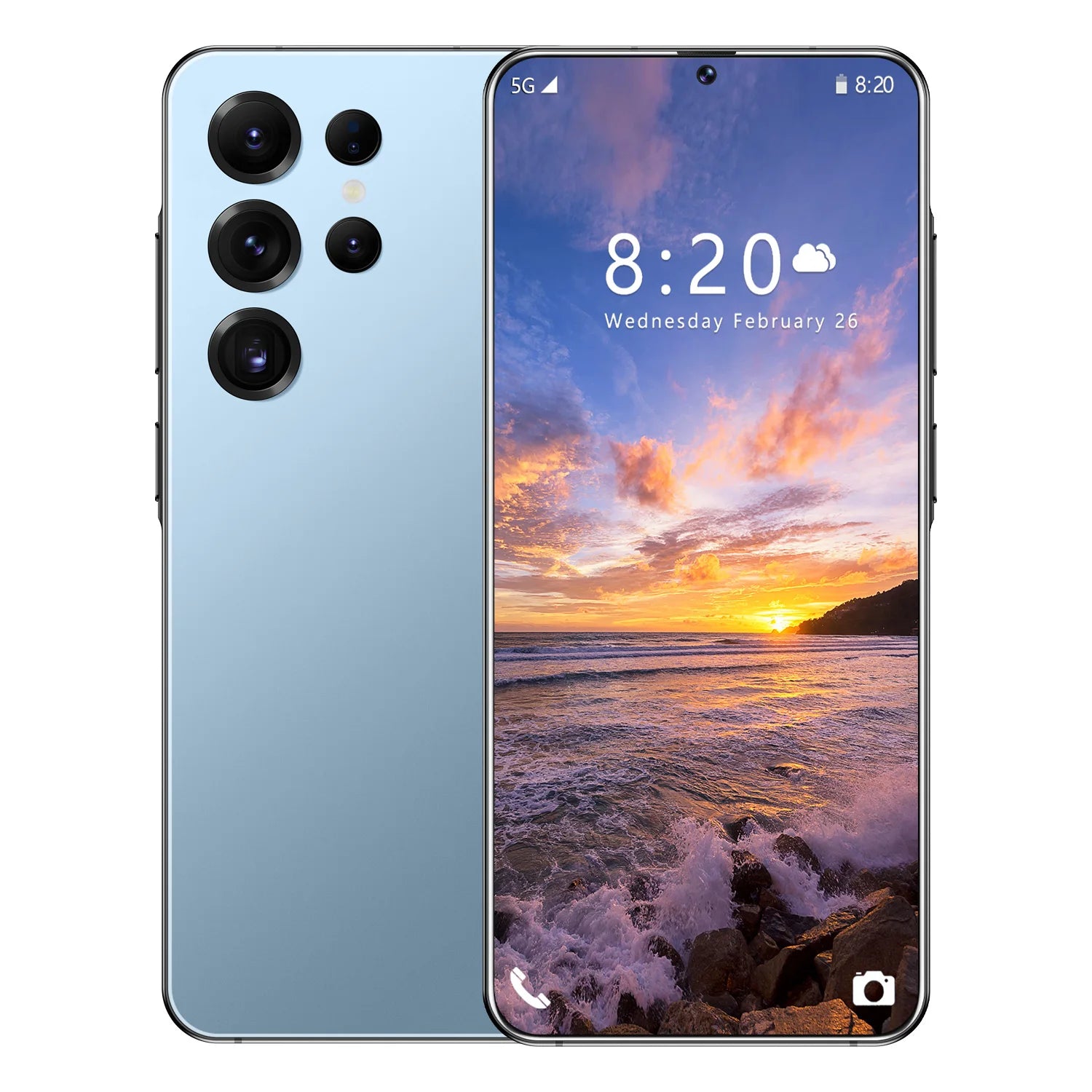 Smart Phone 2025 Cellphone S25 Ultra 7inch Unlocked Dual Card 5G Phones Android 14.0 Mobile Phones - Tidesmit