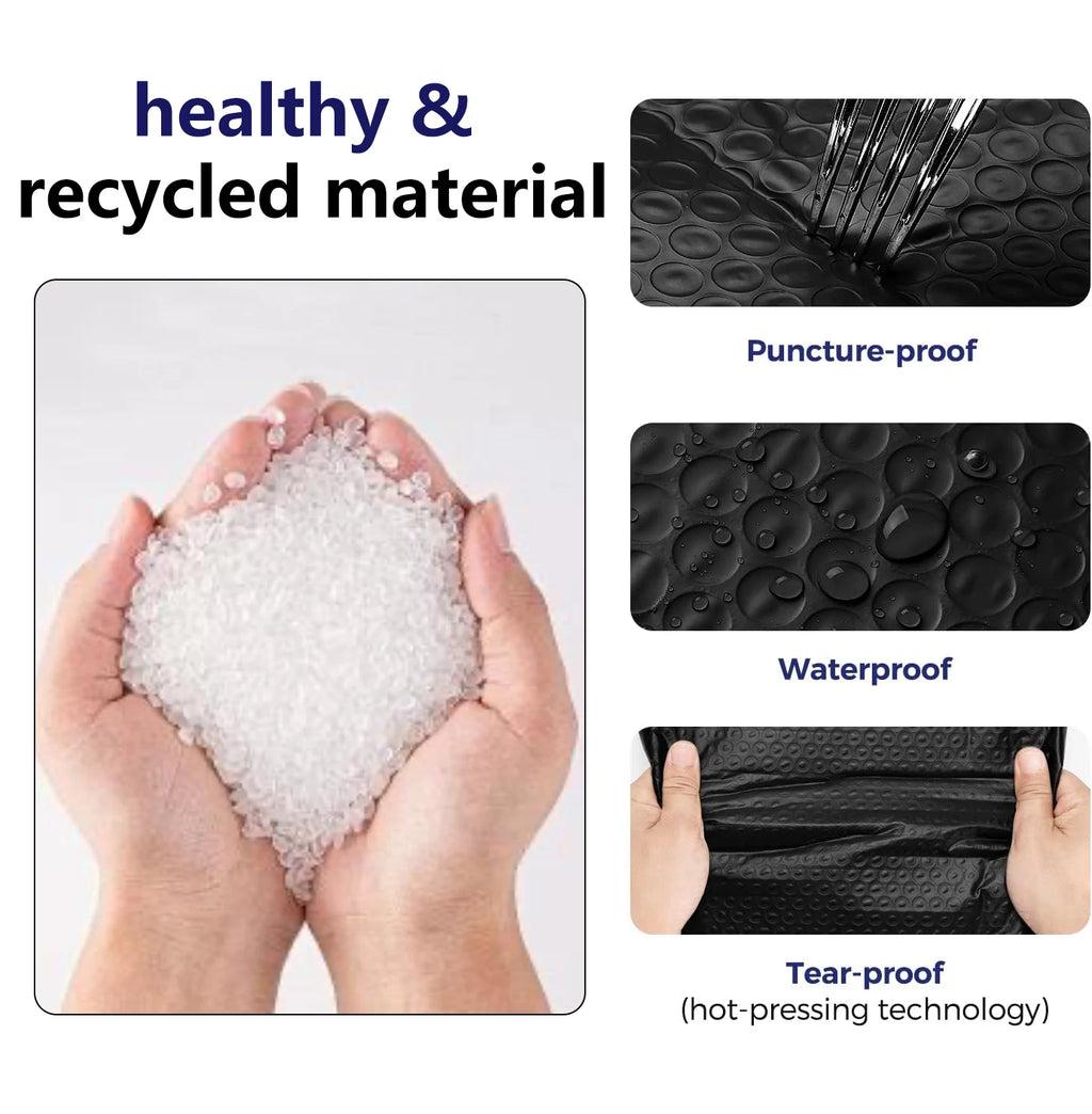 Luxury Clothing Book Shipping Express Package Custom Mailing Bags Eco-friendly Matte Black Bubble Poly Mailer Bags