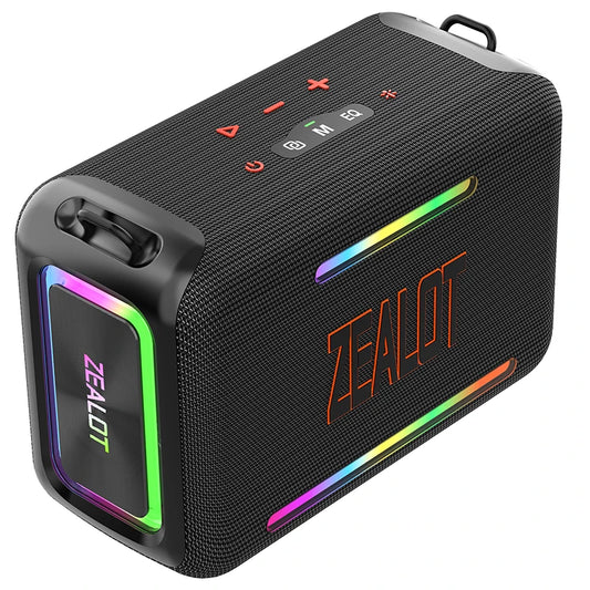 Bluetooth Speaker _120W Zealot S95 for Bluetooth Speaker with RGB LED Lighting High Power Party Audio Device