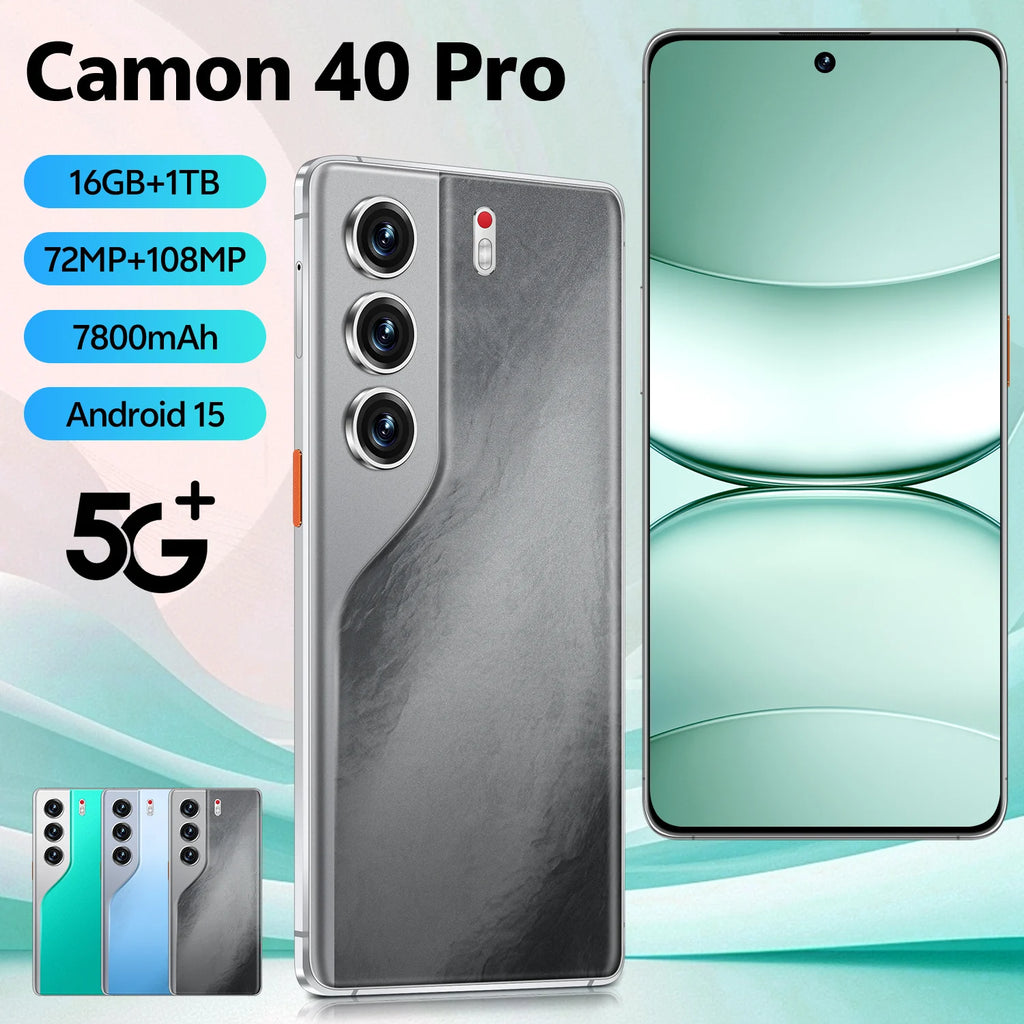 Camon 40 Pro 5G Smartphone, 16GB RAM, 1TB Storage - Tidesmit Tidesmit