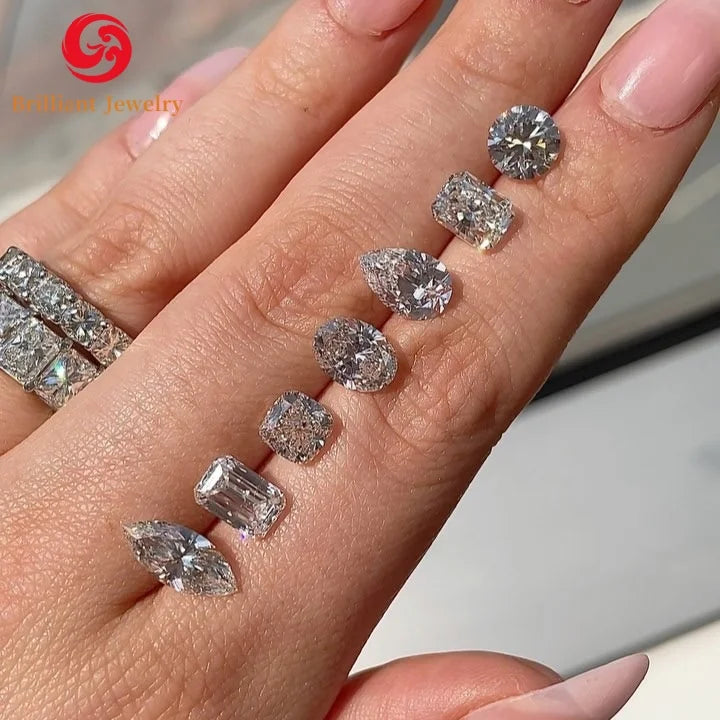 IGI GIA Certificate Oval 0.5ct 1ct 1.5ct 2ct 3ct 4ct 5ct 6ct Wholesale Lab Created Diamond HPHT CVD Lab Grown Diamond