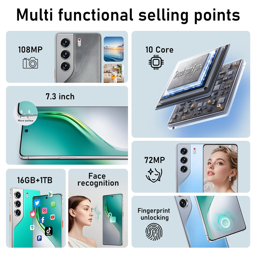 TECHNO CAMON 40 PRO 5G 6.8 Inch AMOLED 5200mAh Battery Original 5G Unlocked - Tidesmit