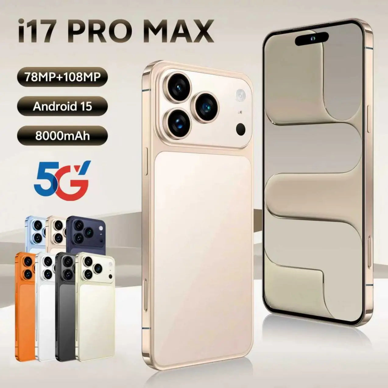 Tidesmit S26 Ultra 5G smartphone with 16GB RAM 1TB storage and 4K display in sleek professional finish