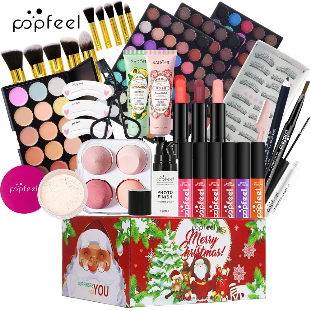 Christmas Countdown Gift Box All Saints' Day Makeup Sets for Holiday Gift POPFEEL ALL in ONE Professional Makeup Kit for Girl ALIBABA POP003E Tidesmit