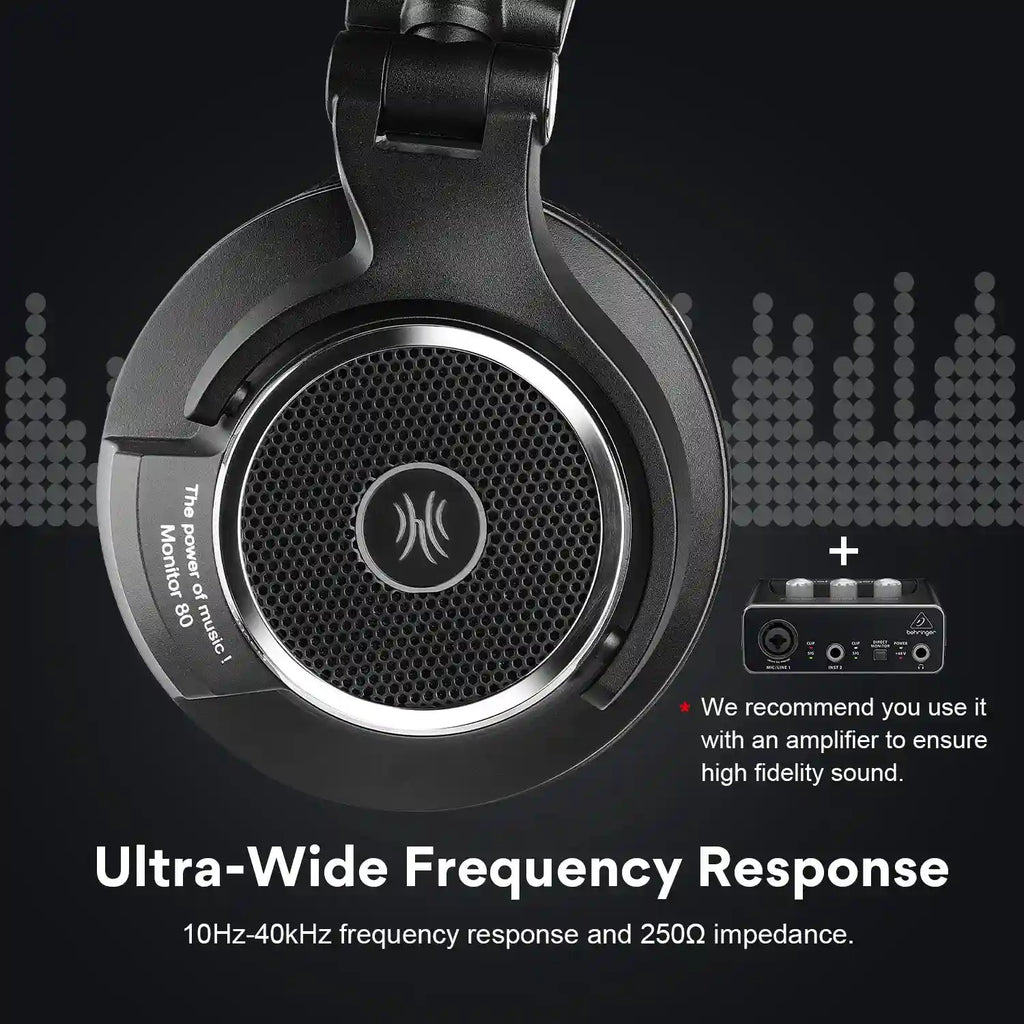 Open Back Audiophile Headphones - Wired Hi-Res Studio Monitor Tidesmit