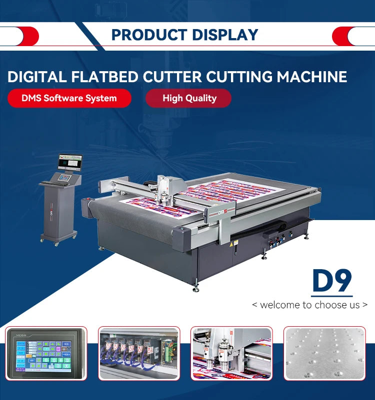 PVC Felt Cutter Digital Flatbed Box Cutting Plotter Corrugated Cardboard Cutting Machine Die Cut Machine for Paper Box