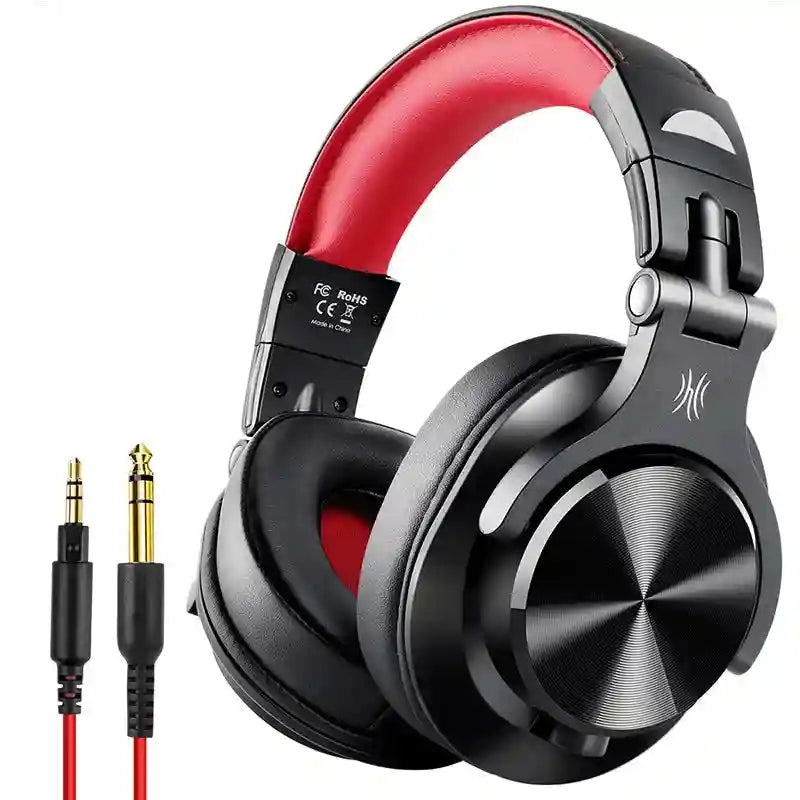 Wired Over-Ear Studio Headphones with Integrated Microphone Tidesmit