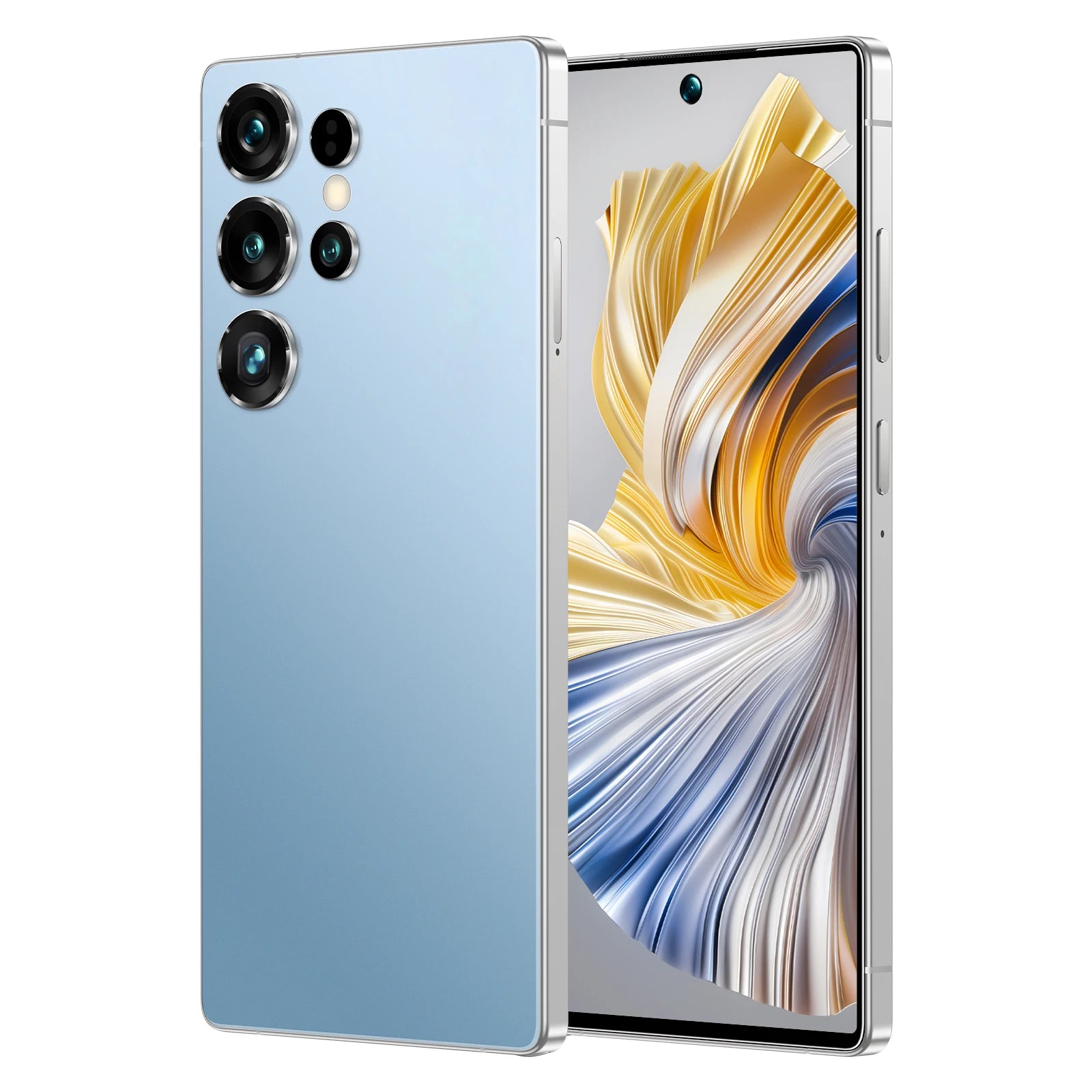 Tidesmit ULTRA 5G S25 smartphone with 7.3 inch screen, 12GB RAM, 512GB storage and 108MP camera for gaming.