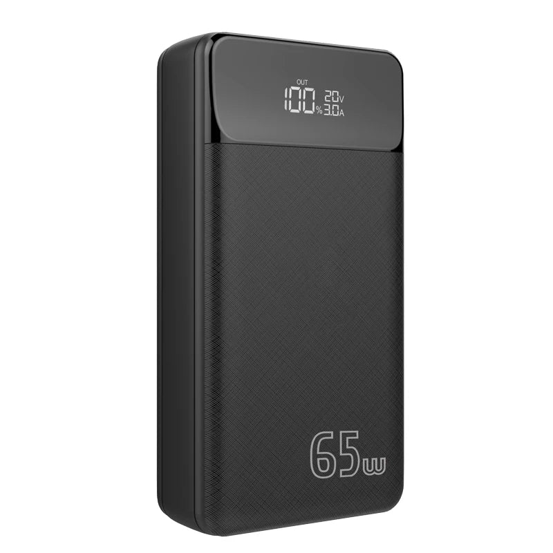 Power bank charger-Ready to Ship Laptop Power Bank 30000mah Portable Powerbank Qc 3.0 Pd 65w Led Display Real Capacity Travel Power Banks Tidesmit