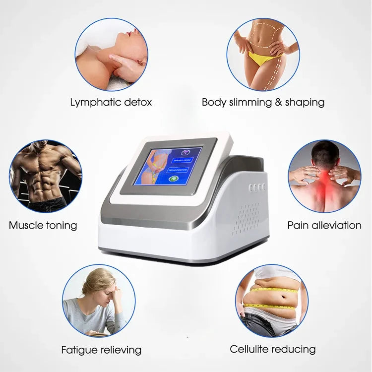 Portable Lymphatic Drainage Machine 3-in-1 EMS Massager with Heat Therapy Body Shaping Massage Equipment Tidesmit