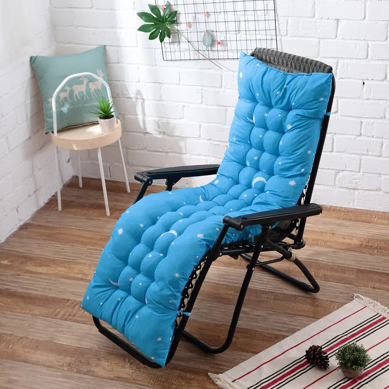 Solid Color Cushion Recliner Chair Cushion Thick Seat Cushion Rattan Chair Sofa Long Cushion Garden Chair Cushion Tatami Mat