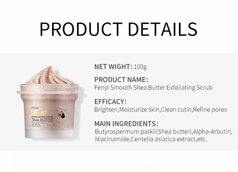 Shea Butter Exfoliating Scrub for Face and Body - Tidesmit Scrubs Treatments Tidesmit