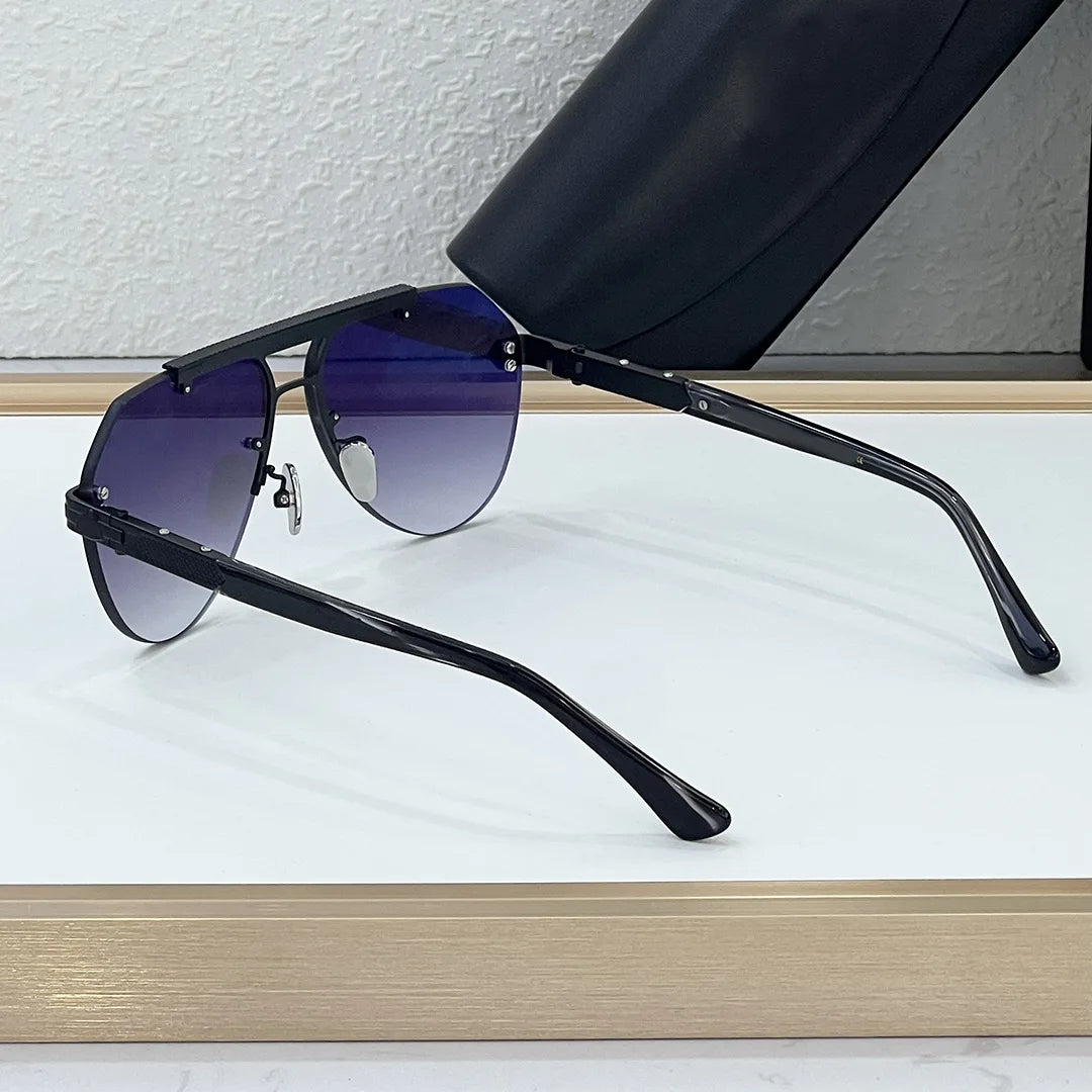 BIZSTER Luxury Frameless Fashion Toad Shaped Sunglasses UV400 Optical Casual Unisex Outdoor Use Model 6024