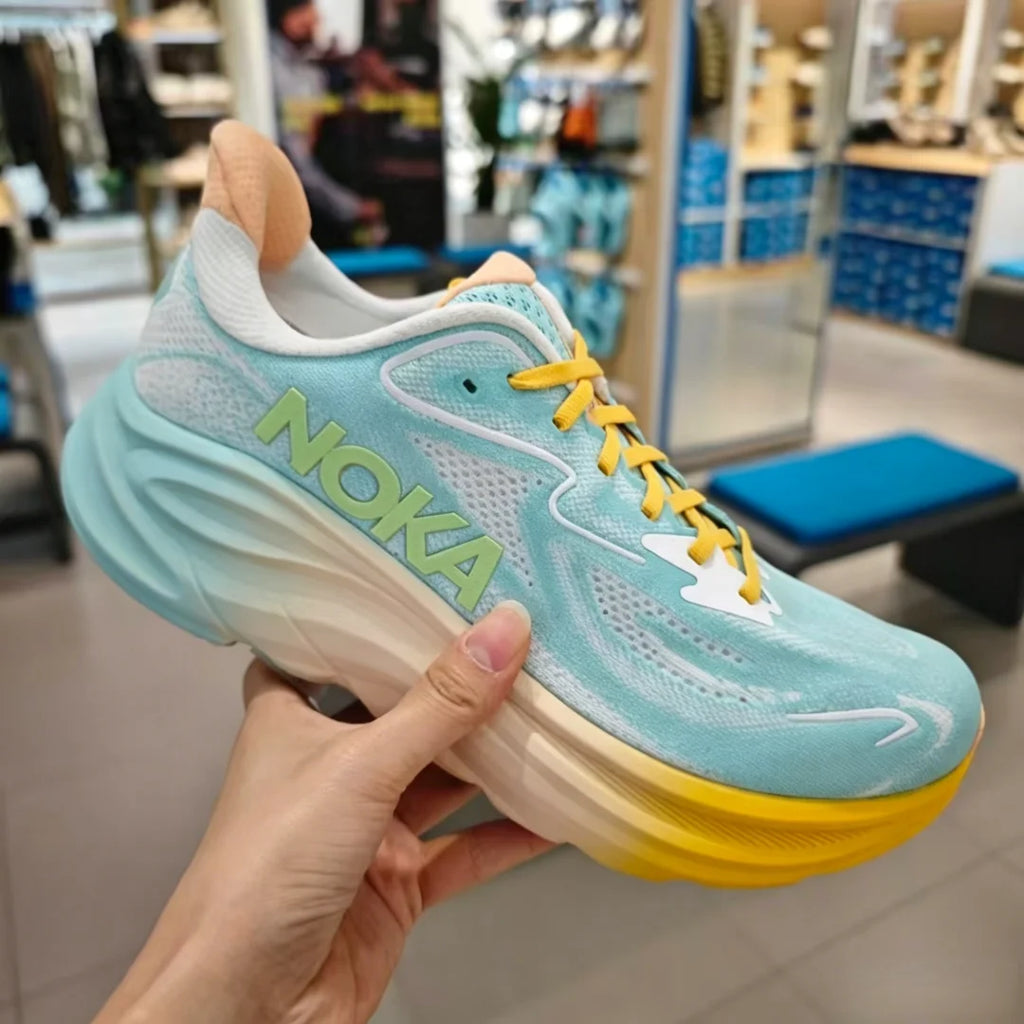 2026 Luxury Fashion clifton10 Sneakers Chunky Sole Running Shoes Mesh Lace-Up Breathable Round Toe Walking Shoes for Men