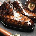 Goodyear Zapatos Para Hombre crocodile Italian Branded Shoes Men alligator Formal Men Shoes Wholesale Alligator Party Shoes Men