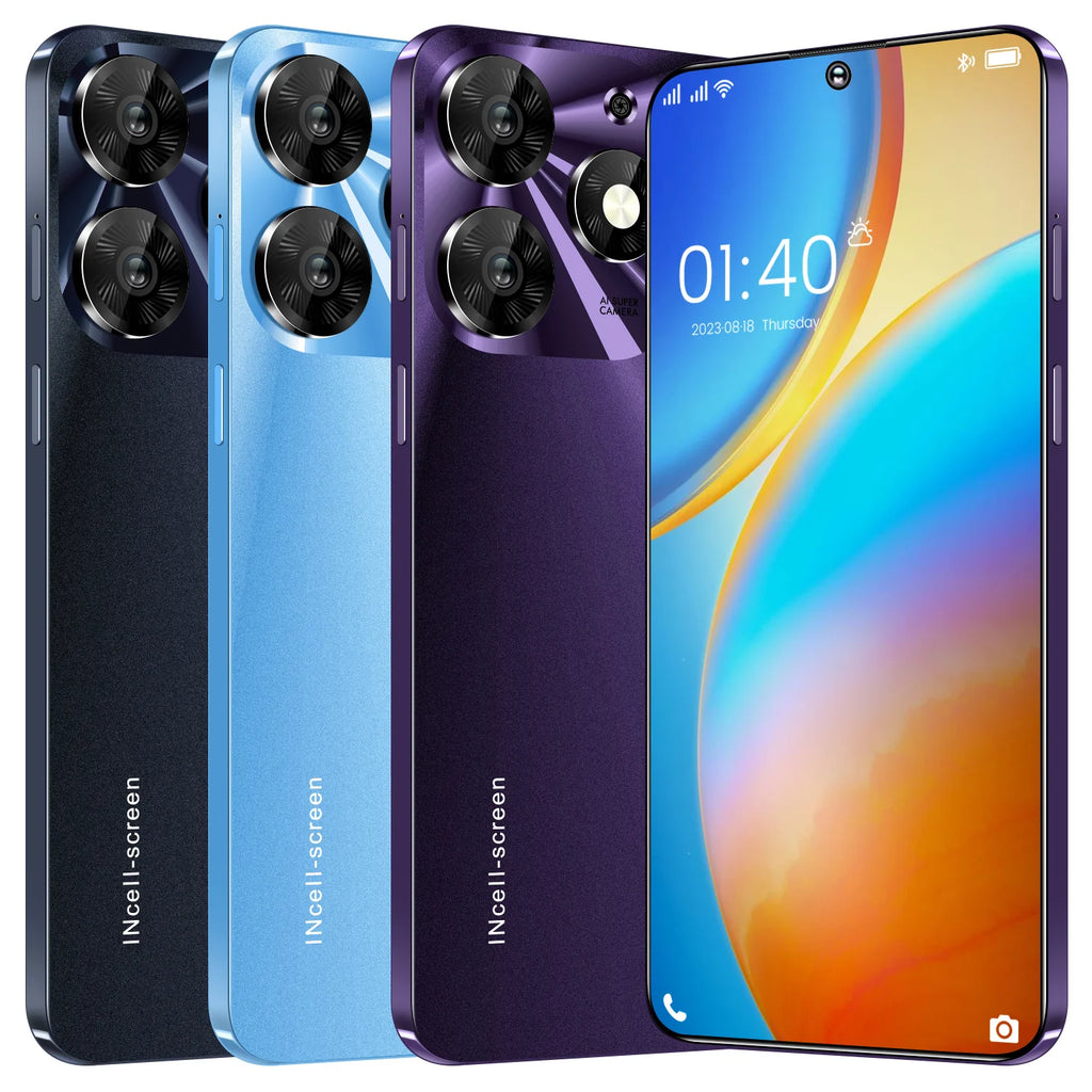 Tidesmit 7.3-inch 5G Android smartphone with dual SIM support for global connectivity and factory direct pricing.