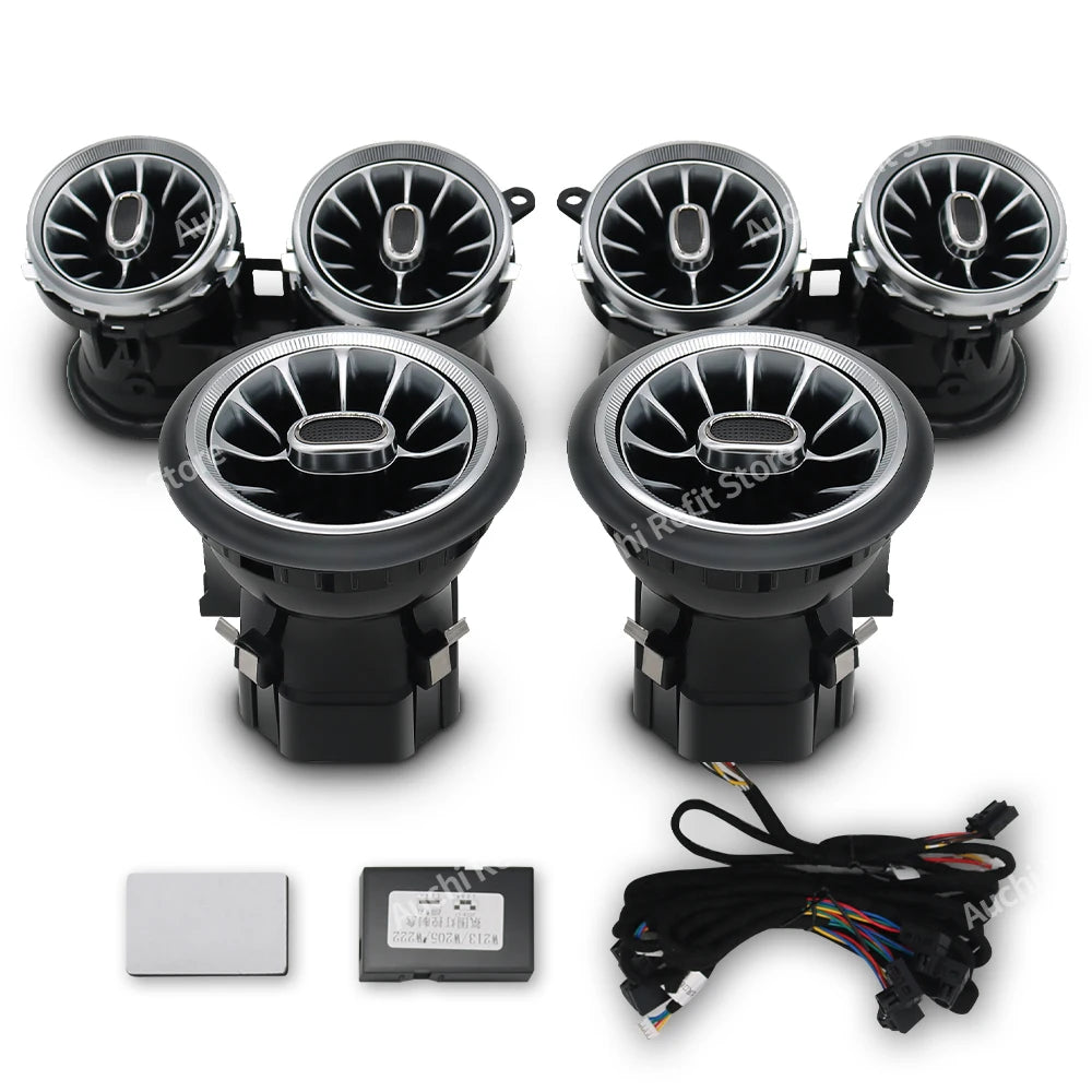 Mercedes-Benz W213 Ambient LED Air Vents with 3D Rotating Speaker W213 W238 Front vent Tidesmit